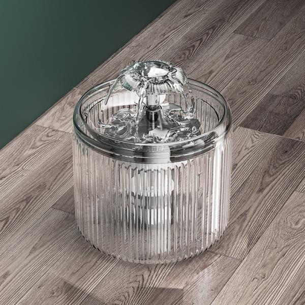 Non Slip Base Pet Water Dispensers Automatic Refilling Water Bowl Energy Star Certified