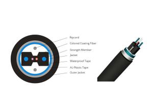 Wholesale Single-Armored STEEL Strength Member, LSZH Outdoor FTTH Drop Cable FOR DUCT USAGE from china suppliers
