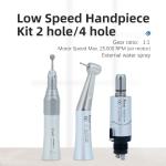 High Speed LED Dental Handpiece Unit Kit Straight Contra Angle Air Motor