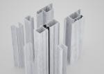 T5 Aluminium Door Profiles White Powder Coating 0.8mm Thickness