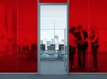 anti UV Frosted Plain Red Decorative Window Glass Film Self Adhesive