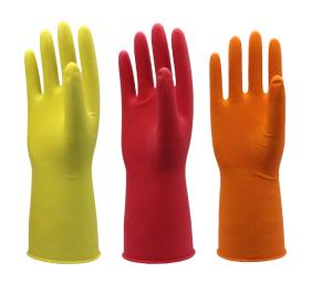 Wholesale Dipped Flock Lined Latex Rubber Gloves Household Cleaning Gloves Reusable from china suppliers