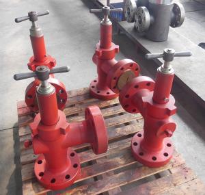 Wholesale H2 Adjustable Flanged Manual Choke Valve / Christmas Tree Valve Wear Resistance from china suppliers