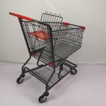 125L Standard American Shopping Trolley Warehouse Shopping Cart With Foldable