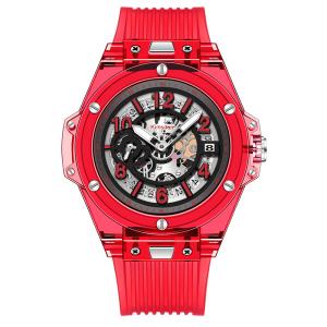 Wholesale Transparent Silicone Lovers Quartz Crystal Watch Waterproof Fashion from china suppliers