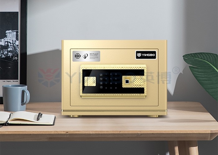 Dual Alarm Office Safe Box H250mm Solid Steel Biometric Fingerprint Lock