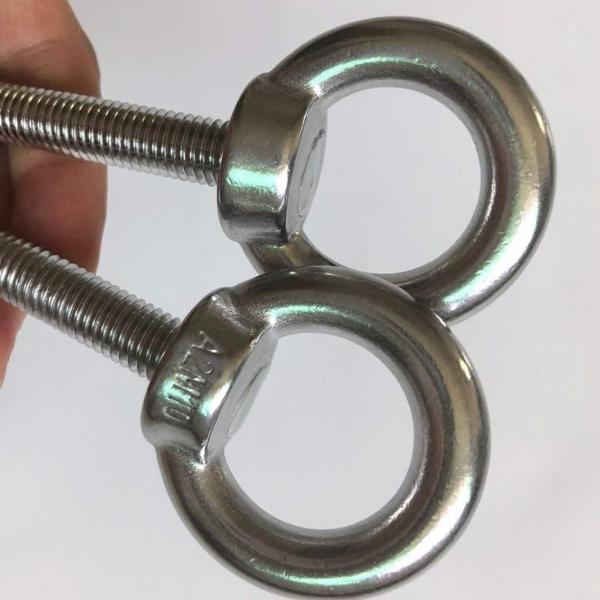 INCH Stainless Steel M10 Shoulder Eye Bolts 3/8"x 2.75" Heavy Duty Screws with