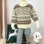 1 - 5 Years Custom Kids Children's Knit Winter Thick Warm Cotton Clothing