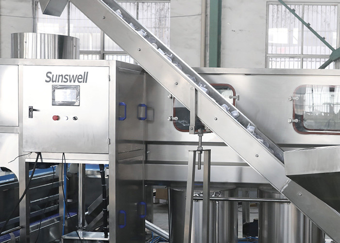 Mineral Water Bottle Washer 5 Gallon 20L Water Production Line Stainless Steel
