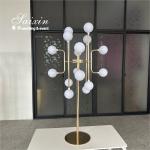 Saixin Custom Wedding LED Light Ball Lamp Decoration Metal Wedding Centerpiece