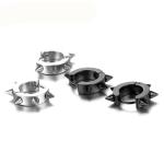 Meaeguet Black Gothic Punk Stud Earrings For Women Men 316L Stainless Steel