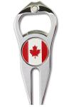 Hot selling promotional metal bulk golf divot tools /pitch forks with ball