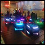 amusement rides steel floor electric net bumper car