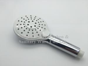China ABS material three flow functions push button shower hand head shower new style on sale
