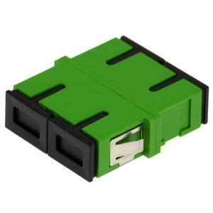 Wholesale Flangeless SM MM SC Duplex Fiber Optic Adapter Green Blue Beige Aqua Violet from china suppliers
