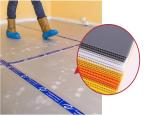Orange Corrugated Plastic Cover 12mm Bubble Sheet For Floor Protection