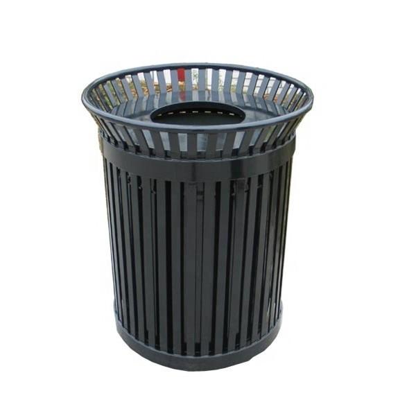 36 Gallon Outdoor Trash Cans Sustainable With Sanding Polyester Powder Coating