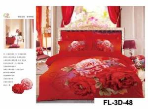 Wholesale 3D Reactive Printed Sheet Set 200TC Bedsheet from china suppliers