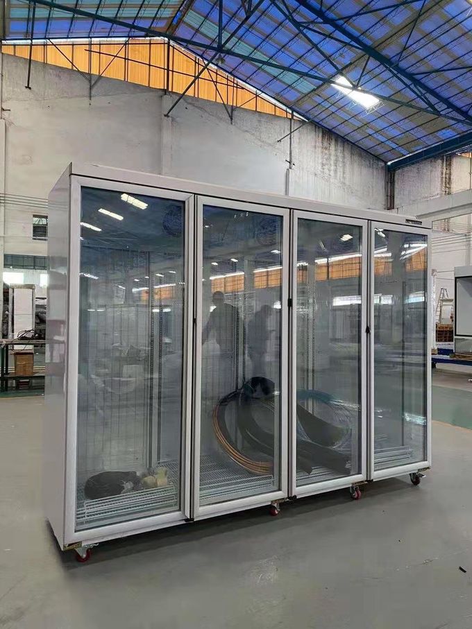 Several Glass Door Display Refrigerator & Freezer With Remote System
