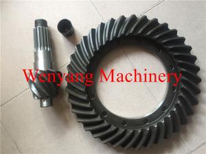 Wholesale Wheel Loader Spare Parts 82215101 rear Spiral bevel driven gear and pinion from china suppliers
