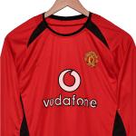 Retro Home Long Sleeved Football Jersey for Manchester United 2002-2003 Season