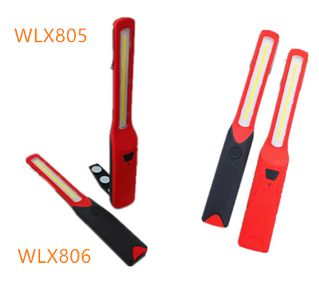 Slim Long 2w Cob Led Portable Work Light Battery Powered With Magnet Hook
