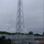 Telecommunication Steel Tower With Related Accessories Hot Dip Galvanized