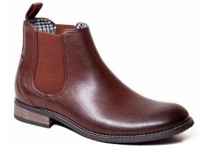 Wholesale Martin Mens Ankle Boots Round Toe Custom Real Leather Brown Boots from china suppliers