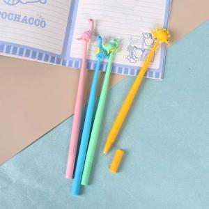 Wholesale Cartoon Dinosaur Neutral Pen Silicone Cute Personalized Promotion Gel Pen from china suppliers