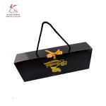 Luxury Black Custom Printed 350gsm Hair Box Packaging With Gold Foil Logo