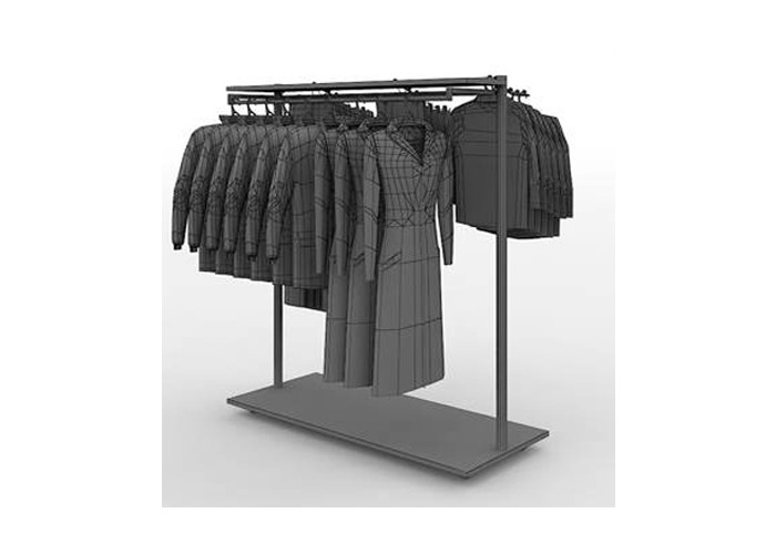 Double - sided steel clothes rack durable , Easy Assembly spiral clothes rack