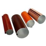 Aluminum Round Tube Kitchen Ceiling Tiles Suspended Metal Aluminium Profile