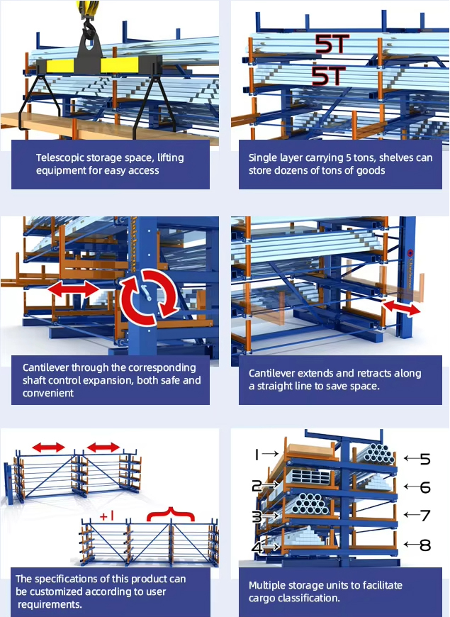 Electric Drive Telescopic Cantilever Rack