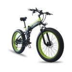 Brushless Geared Folding Fat Tire Electric Bike 750 Watt , OEM Folding Fat Ebike