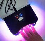 12w led nail lamp time set 30s 60s 90s pink black silver