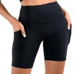 High Waisted Active Yoga Shorts Animal Print Workout Shorts Squat Proof Leopard