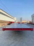 2180mm Tread Steel 2 Axles Lowbed Semi Trailer with Hydraulic Rear Ladder