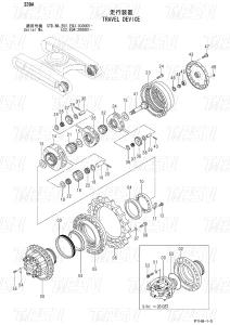 Wholesale Excavator Black ZX330 ZX350 ZX360 ZX370 Travel Motor Drive Catalog Hydraulic Drive Unit 9190221 9190222 9212584 9232360 from china suppliers