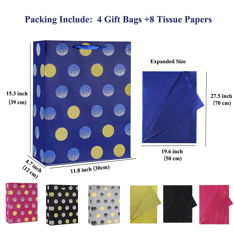 CMYK 4 Color Offset Printing Portable Store Shopping Carry Small Paper Bags For Socks