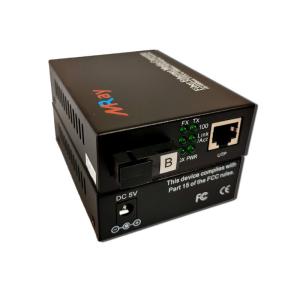 Wholesale 20km Fiber Media Converter Single Mode RX1550nm IEEE802.3x Standard from china suppliers