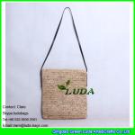 LDLF-083 natural raffia straw bag hand crochet shoulder raffia straw handbag
