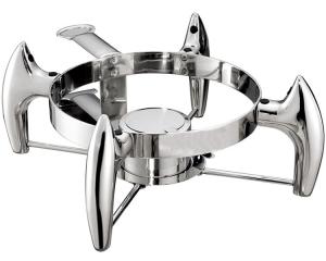 Wholesale 6.0Ltr Round Hydraulic Chafing Dish Full Stainless Steel Lid Induction Or Spirit Heat Source Dia.35cm Food Pan from china suppliers