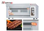 1220mm 1 Deck 2 Trays Industrial Electric Oven SS 6.6kw Bread Baking Oven