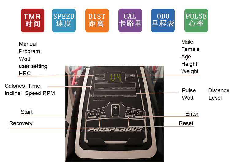 Indoor Stationary Exercise Bicycle , Upright Motorized Magnetic Exercise Bike