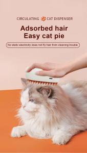 Wholesale Pet Steam Massage Brush Featuring Detachable Heads For Easy Cleaning from china suppliers