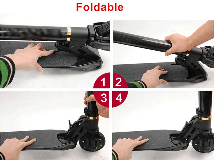 5 Inch 24V 350W 2 Wheel Foldable Electric Scooter With Samsung / Lg Lithium Battery