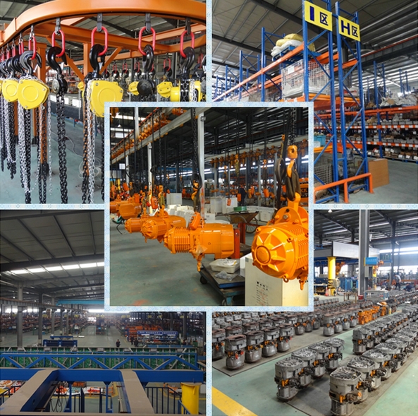 High Efficiency Electric Chain Hoist Customized Color With Waterproof Push Button 10 ton electric chain hoist