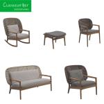 Set of Luxury Teak Wood Wicker Sofas for Garden Outdoor Hotels Villas Courtyards