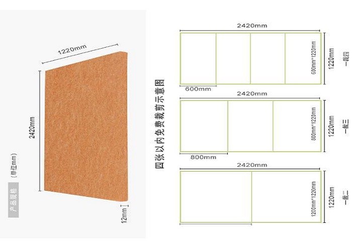 Fireproof Acoustic Polyester Wall Panels Concert Hall Use ASTM E84 Class A