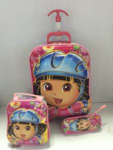 Wholesale Hot sale Disney Children Trolley 3 pcs School bags from china suppliers